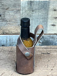 H+B HOT SAUCE HOLSTER MEDIUM BROWN LEATHER