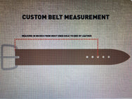 H+B FULL GRAIN LEATHER BELTS - BUCK BROWN LEATHER