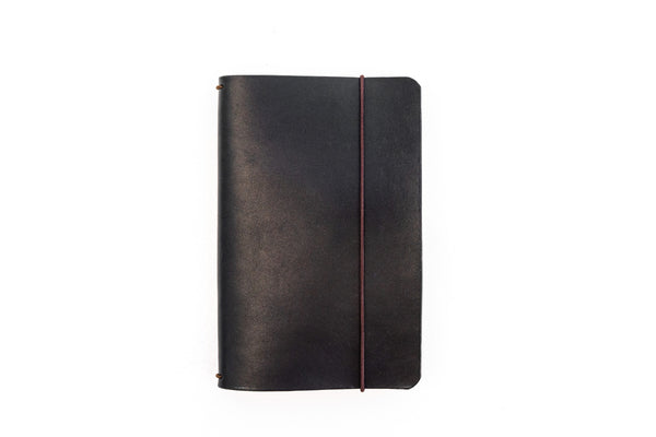 H+B FIELD NOTES JOURNAL | BLACK LEATHER JOURNAL