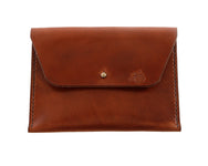 H+B COSMETIC BAG | ESPRESSO BROWN LEATHER COSMETIC BAG
