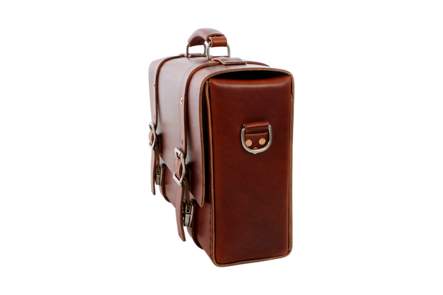 H+B LEATHER BAG | CLASSIC BURNT UMBER LEATHER BAG