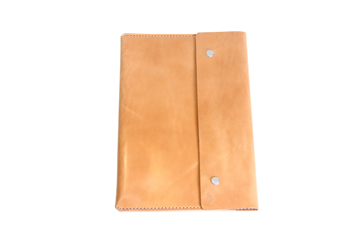 H+B LAPTOP CASE & FIELD NOTES POCKET | RUSSET LEATHER