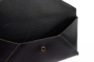 H+B CLUTCH | BLACK LEATHER CLUTCH PURSE