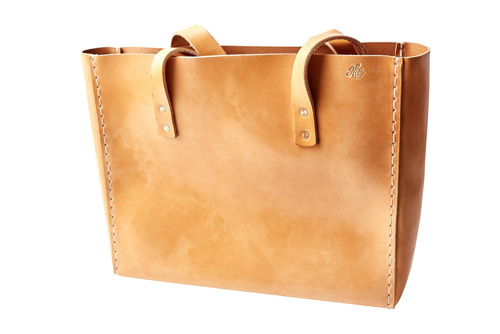 LEATHER TOTE BAG | H+B CLASSIC RUSSET LEATHER TOTE BAG