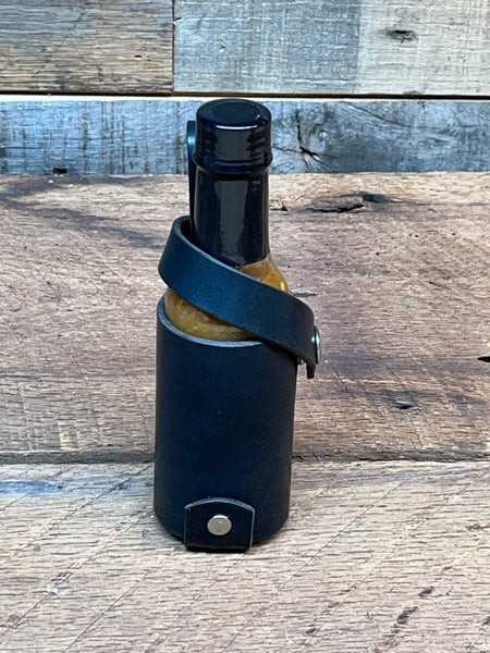 H+B HOT SAUCE HOLSTER BLACK LEATHER