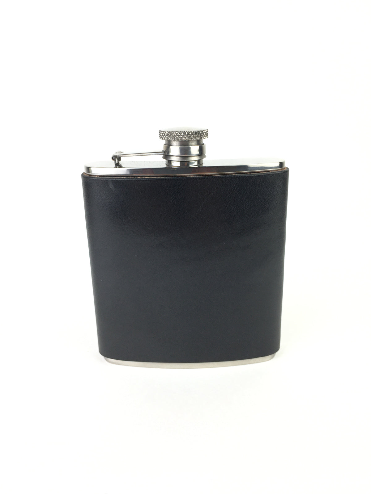 H+B WHISKY FLASK | BLACK LEATHER