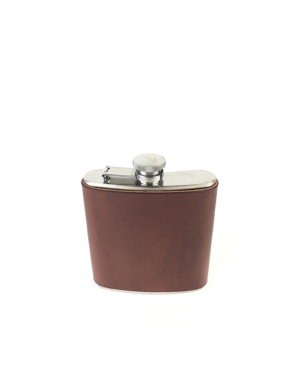 H+B WHISKY FLASK | ESPRESSO BROWN LEATHER