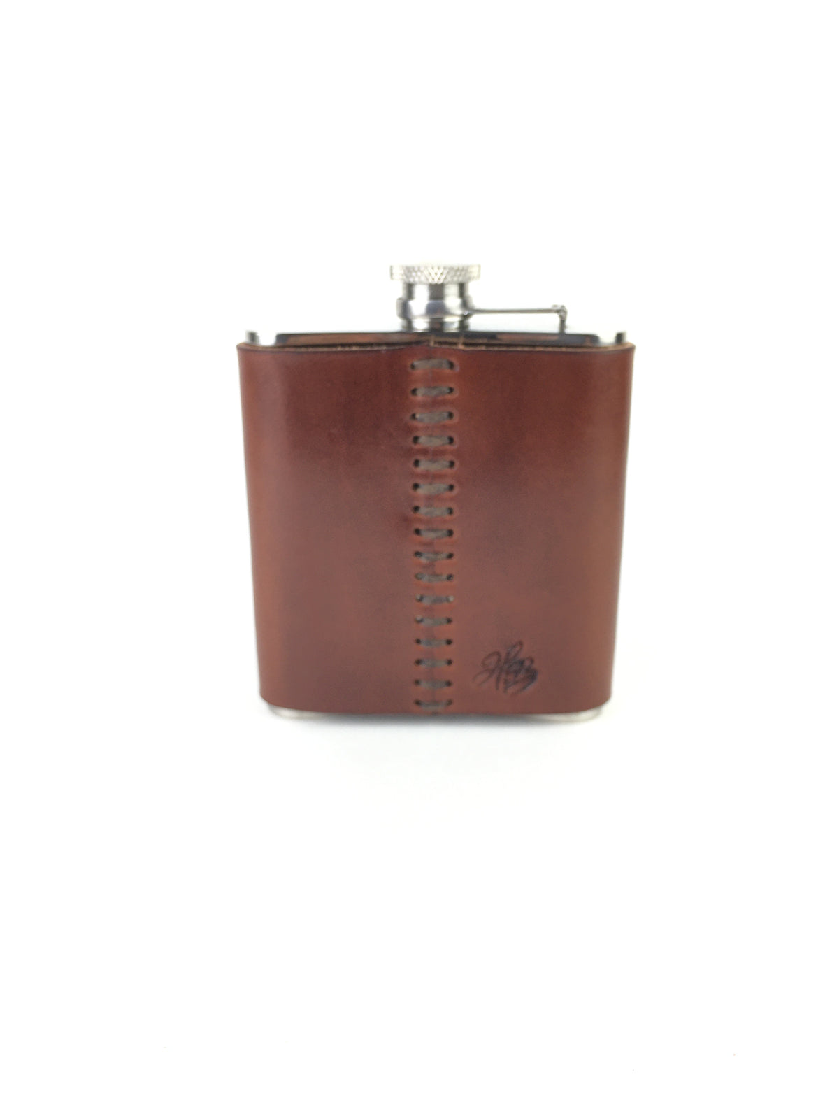 H+B WHISKY FLASK | ESPRESSO BROWN LEATHER