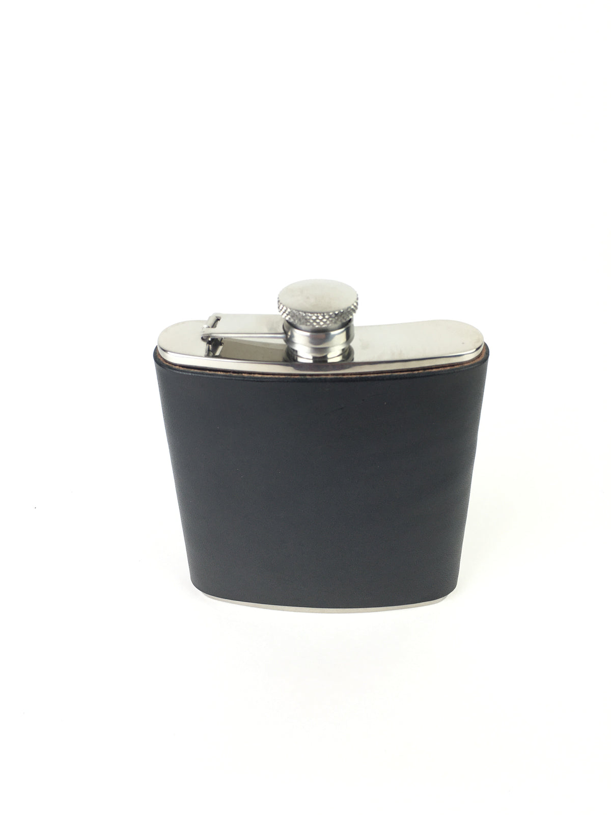 H+B WHISKY FLASK | BLACK LEATHER