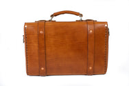 H+B LEATHER BAG | CLASSIC BUCK BROWN LEATHER BAG