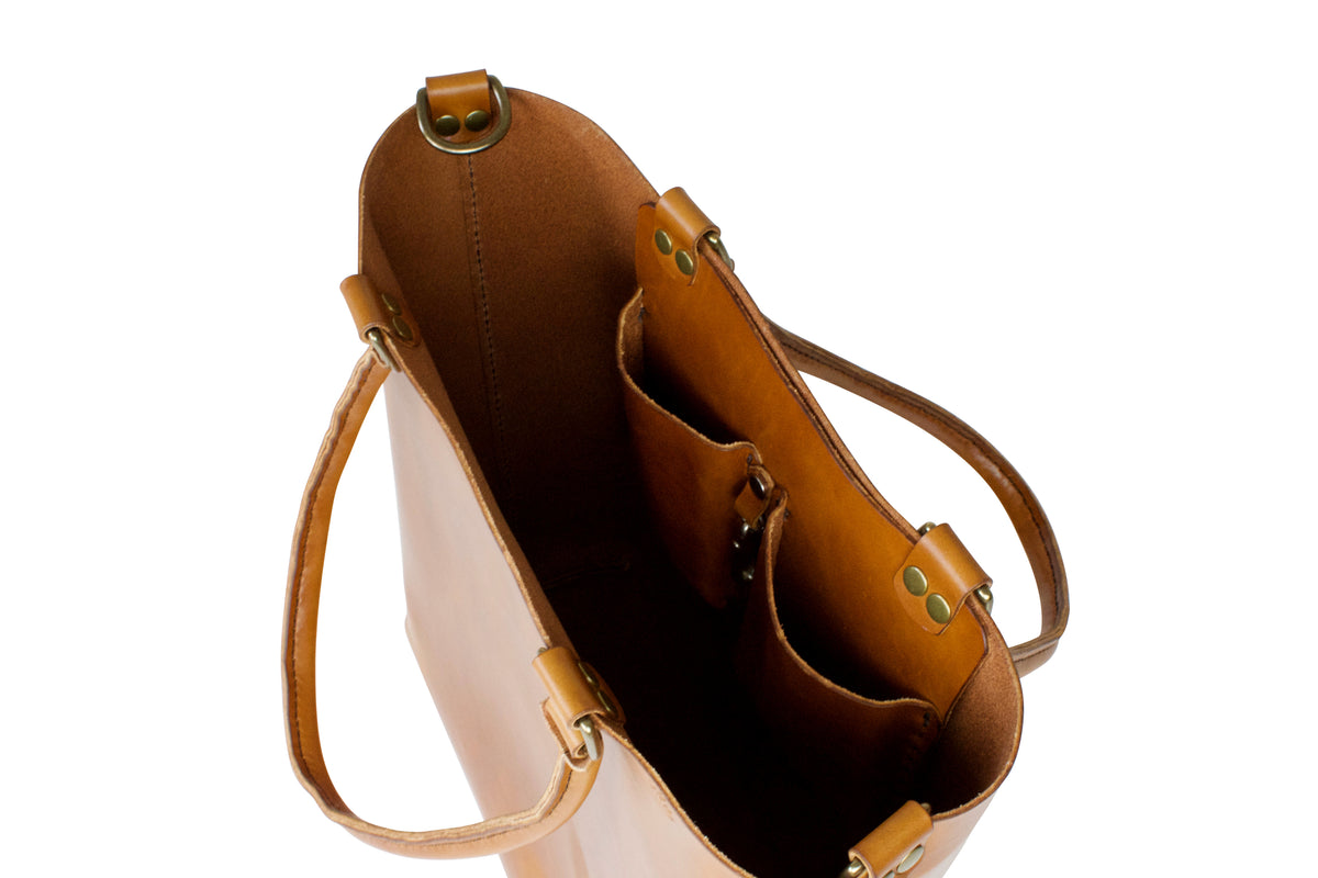 Leather Tote Bag | H+B Everyday Buck Brown Tote Bag | Premium Edition