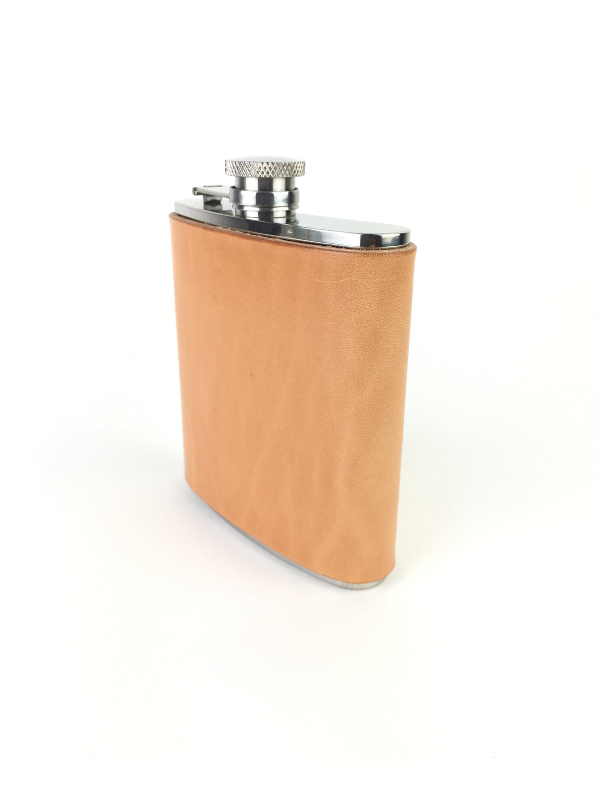 H+B WHISKY FLASK | RUSSET LEATHER