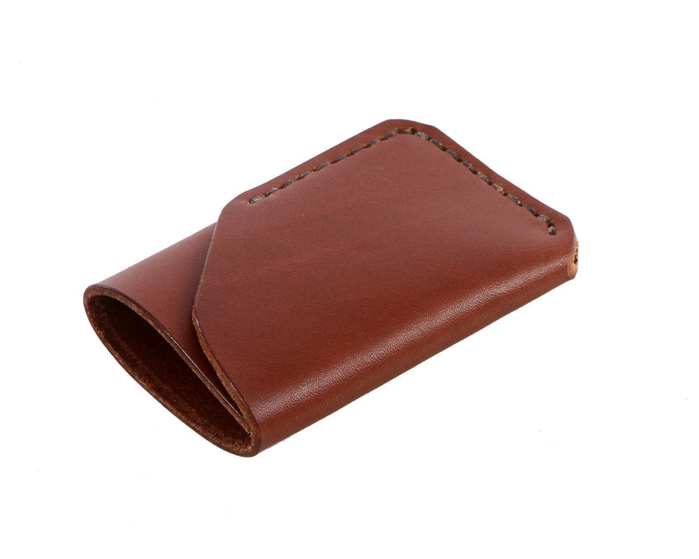 H+B CARD LEATHER WALLET | SEDONA BROWN LEATHER WALLET