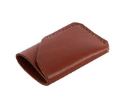 H+B CARD LEATHER WALLET | SEDONA BROWN LEATHER WALLET