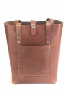 LEATHER TOTE BAG | H+B EVERYDAY ESPRESSO BROWN TOTE BAG