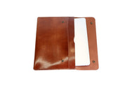 H+B LAPTOP CASE & FIELD NOTES POCKET | ESPRESSO BROWN LEATHER