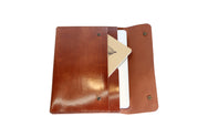 H+B LAPTOP CASE & FIELD NOTES POCKET | ESPRESSO BROWN LEATHER