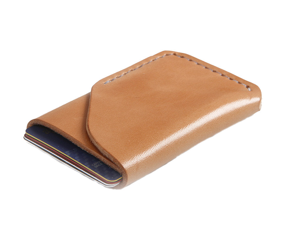 H+B CARD LEATHER WALLET | RUSSET LEATHER WALLET