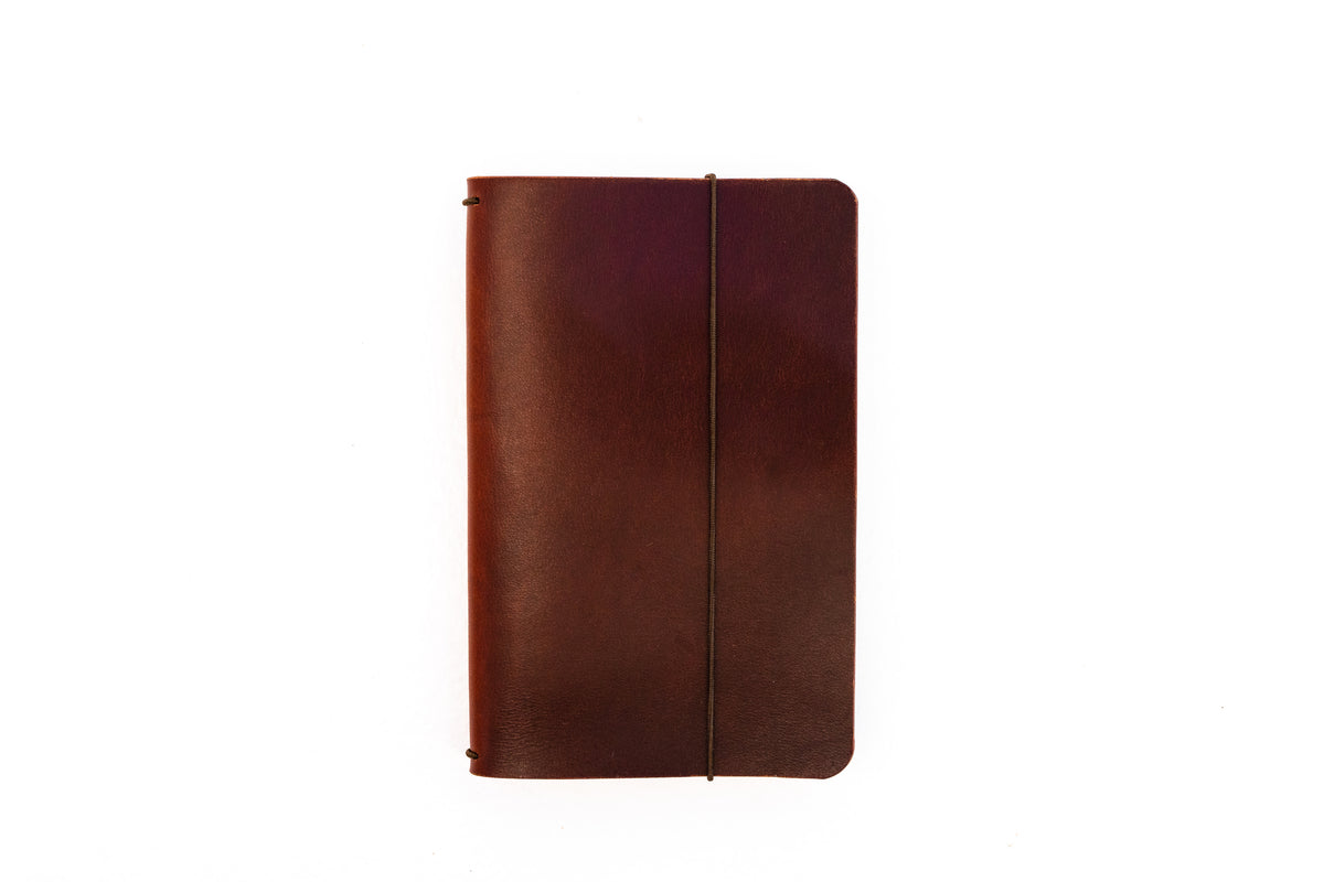 H+B Field Notes JOURNAL | BURNT UMBER LEATHER JOURNAL