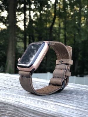H+B APPLE WATCHBAND - DISTRESSED FULL GRAIN LEATHER